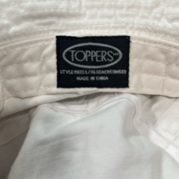 EUC BRIDE Sun Bucket Hat. Perfect for your Honeymoon! Rhinestones! - Picture 3 of 8